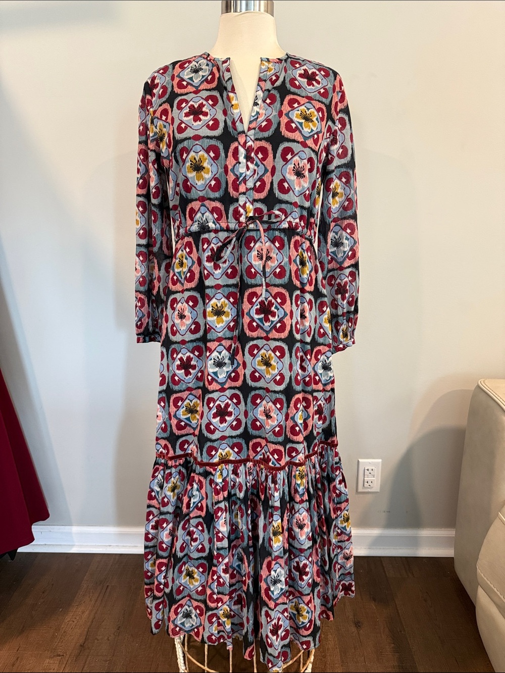Olivia James The label 100% cotton Tiered Maxi Dress